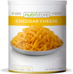 Nutristore Freeze-Dried Cheddar Cheese Shredded | Amazing Taste & Quality | Perfect For Snacking, Backpacking, Camping, Or Home Meals | Emergency Food Storage | 25 Year Shelf-Life