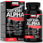 Force Factor Test X180 Alpha Total Testosterone Booster For Men With Fenugreek Seed And Maca Root To Increase Blood Flow, Build Lean Muscle, Improve Male Athletic Performance, 60 Capsules Force Factor Test X180 Alpha Total Testosterone Booster For Men With Fenugreek Seed And Maca Root To Increase Blood Flow, Build Lean Muscle, Improve Male Athletic Performance, 60 Capsules