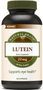 Gnc Natural Brand Lutein 20Mg, 60 Capsules, Supports Eye Health