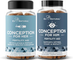 Conception For Him Fertility Supplements For Men, Male Fertility Booster & Prenatal Optimal Sperm Count, Motility Strength Ashwagandha, Folate Folic Acid,Magnesium & Zinc 60 Veg Soft Capsules Conception For Him Fertility Supplements For Men, Male Fertility Booster & Prenatal Optimal Sperm Count, Motility Strength Ashwagandha, Folate Folic Acid,Magnesium & Zinc 60 Veg Soft Capsules