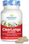 Ridgecrest Herbals Clearlungs Classic, Natural Lung And Nasal Daily Health Supplement For Bronchial, Respiratory, Immune, Sinus, And Mucus Wellness Support, Herbal Formula (60 Caps, 30 Serv) Ridgecrest Herbals Clearlungs Classic, Natural Lung And Nasal Daily Health Supplement For Bronchial, Respiratory, Immune, Sinus, And Mucus Wellness Support, Herbal Formula (60 Caps, 30 Serv)