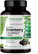Emerald Labs Elderberry Plus - Digestive & Immune Support With European Elderberry Extract, Vitamin C As Pureway-C & Albion Chelated Zinc - Vegan & Gluten-Free - 60 Vegetable Capsules (30-Day Supply) Emerald Labs Elderberry Plus - Digestive & Immune Support With European Elderberry Extract, Vitamin C As Pureway-C & Albion Chelated Zinc - Vegan & Gluten-Free - 60 Vegetable Capsules (30-Day Supply)