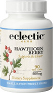 Eclectic Institute Raw Fresh Freeze-Dried Non-Gmo Hawthorn Berry | Cardiovascular Support | 90 Ct (500 Mg)