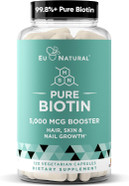 Biotin 5000 Mcg Hair Skin Nails Supplement  High-Potency Hair Growth Vitamins For Women & Men  Provide Powerful Support For Healthy Hair, Stronger Nails And Glowing Skin  120 Vegan Soft Capsules