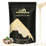 Lifestance 2.5Lb Wax Beads Kit, Cream Hard Wax Beans For Hair Removal Eyebrow Face Underarm With 30 Applicators Waxing For Brazilian Bikini Coarse Hair Women Men Large Pearl Beads Refill For Wax Pots