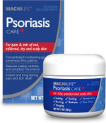 Magnilife Psoriasis Care+, Natural Itch And Pain Relief, Moisturization Helps To Reduce Redness, Scaling And Flaking On Body & Scalp - Unscented, Non-Toxic - 2Oz