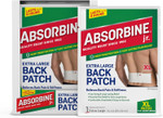 Absorbine Jr. Pain Relief Patches, Extra Large Back Pain Patch With Menthol For Lower Back Muscle Aches And Cramps, 18 Count, White