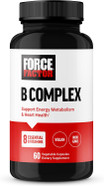 Force Factor Vitamin B Complex To Support Energy, Vitality, And Heart Health, Includes Vitamin B1, Vitamin B2, Vitamin B3, Vitamin B6, Vitamin B12, And More, Vegan, Non-Gmo, 60 Vegetable Capsules