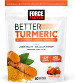 Force Factor Better Turmeric Joint Support Supplement For Extra Strength Joint Health, Featuring Hydrocurc Turmeric Curcumin With Black Pepper For Superior Absorption, Fruit Splash, 60 Soft Chews Force Factor Better Turmeric Joint Support Supplement For Extra Strength Joint Health, Featuring Hydrocurc Turmeric Curcumin With Black Pepper For Superior Absorption, Fruit Splash, 60 Soft Chews