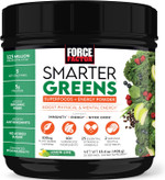 Force Factor Smarter Greens Superfoods + Energy Powder, Greens Powder With Plant-Based Caffeine, Probiotics, And Digestive Enzymes, Superfood Powder To Boost Energy And Support Immunity, 30 Servings