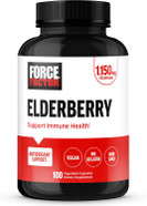 Force Factor Elderberry Capsules, Immunity Supplement And Antioxidants Supplement For Men And Women, Daily Immunity Boost, Vegan, No Gelatin, Non-Gmo, 100 Vegetable Capsules