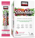 Force Factor Collagen Boosting Superfoods With Biotin, Hyaluronic Acid, Bamboo, And Hair, Skin, And Nails Vitamins, Nail Strengthener And Skin Supplement, Tropical Fruit Flavor, 20 Stick Packs
