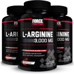 Force Factor L-Arginine,3-Pack,Nitric Oxide Supplement With Bioperine To Help Build Muscle & Support Stronger Blood Flow,Circulation,Nutrient Delivery,& Pumps,L-Arginine 3000Mg,3G,450 Capsules Force Factor L-Arginine,3-Pack,Nitric Oxide Supplement With Bioperine To Help Build Muscle & Support Stronger Blood Flow,Circulation,Nutrient Delivery,& Pumps,L-Arginine 3000Mg,3G,450 Capsules