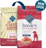 Blue Buffalo Basics Skin & Stomach Care, Natural Adult Dry Dog Food, Salmon & Potato 24-Lb Blue Buffalo Basics Skin & Stomach Care, Natural Adult Dry Dog Food, Salmon & Potato 24-Lb