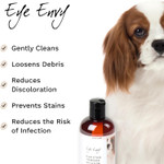 Eye Envy Tear Stain Remover Solution For Dogs|100% Natural,Safe|Recommended By Breeders/Vet/Professional Handlers/Groomers|Contains Colloidal Silver (16Oz)