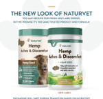 Naturvet Hemp Aches & Discomfort Plus Hemp Seed For Dogs, 60 Ct Soft Chews, Made In The Usa