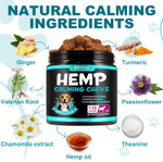 Hemp Calming Chews For Dogs, 110 Chews Beef Dog Calming Treats Anxiety Relief 100% Golden Ratio Of Natural Ingredients Calming Dog Treats, Aid With Separation, Barking, Stress Relief, Thunderstorms Hemp Calming Chews For Dogs, 110 Chews Beef Dog Calming Treats Anxiety Relief 100% Golden Ratio Of Natural Ingredients Calming Dog Treats, Aid With Separation, Barking, Stress Relief, Thunderstorms
