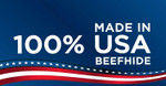 Pet Factory 100% Made In Usa Beefhide 7" Braided Sticks Dog Chew Treats - Peanut Butter Flavor, 2 Count/1 Pack