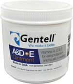 A & D Plus E Ointment, Gentell - 16 Oz. Jar - Medicinal Scent Ointment, Skin Protectant | A+D & E Vitamins First Aid | Seals Out Wetness | Helps Prevent Baby Diaper Rash - Pack of 2