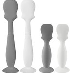 4 Pack Baby Diaper Cream Brush, Diaper Cream Spatula Applicator Silicone Baby Butt Paste Spatula For Babies, Newborn, 2 X Large Size, 2 X Small Size (White, Gray) 4 Pack Baby Diaper Cream Brush, Diaper Cream Spatula Applicator Silicone Baby Butt Paste Spatula For Babies, Newborn, 2 X Large Size, 2 X Small Size (White, Gray)