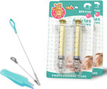 Nasal Syringe For Baby Yellow - 4Pcs With Cleaning Tools - Safe Silicon Baby Nasal Aspirator Qucik Syringe Nose Cleaner Rinsing Tool For Baby/Infant/Kid Nasal Syringe For Baby Yellow - 4Pcs With Cleaning Tools - Safe Silicon Baby Nasal Aspirator Qucik Syringe Nose Cleaner Rinsing Tool For Baby/Infant/Kid