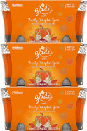 Glade Jar Candle Air Freshener, Limited Edition, Toasty Pumpkin Spice, 6 Candles, 3.4oz