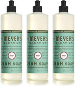 Mrs. Meyer'S Dish Soap Basil, 16 Fluid Ounce (Pack Of 3)