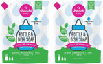 Dapple Baby, Bottle and Dish Liquid Refill Dish Soap Plant Based Hypoallergenic, Fragrance Free, 34 Fl Oz (Pack of 2)