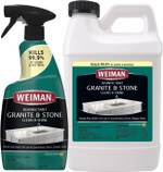 Weiman Disinfecting Granite Cleaner & Polish Value Pack - (1) 24 Oz Spray Bottle, (1) 64 Oz Refill Weiman Disinfecting Granite Cleaner & Polish Value Pack - (1) 24 Oz Spray Bottle, (1) 64 Oz Refill