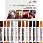 New Upgrade Furniture Pens For Touch Up, 12 Colors Wood Scratch Repair Markers, Professional Repair Tools For Stains, Scratches, Wood Floors, Tables, Bedposts New Upgrade Furniture Pens For Touch Up, 12 Colors Wood Scratch Repair Markers, Professional Repair Tools For Stains, Scratches, Wood Floors, Tables, Bedposts