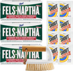 Fels-Naptha Laundry Detergent Bar Soap And Stain Remover Bundle - Includes 3 (5-Ounce) Fels Naptha Laundry Bar, 8 Shout Wipes, Eco Bamboo Scrub Brush, Diy Detergent Recipe By Foxtail Collective Fels-Naptha Laundry Detergent Bar Soap And Stain Remover Bundle - Includes 3 (5-Ounce) Fels Naptha Laundry Bar, 8 Shout Wipes, Eco Bamboo Scrub Brush, Diy Detergent Recipe By Foxtail Collective