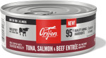 Orijen Adult Wet Cat Food, Grain Free Tuna, Salmon & Beef Entree In Bone Broth, Wholeprey Ingredients, 5.5Oz (Case Of 12) Orijen Adult Wet Cat Food, Grain Free Tuna, Salmon & Beef Entree In Bone Broth, Wholeprey Ingredients, 5.5Oz (Case Of 12)