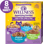 Wellnessã¢Â® Appetizing Entrã£Â©Esã¢Â Little-A-This, Little-A-That, Seafood & Poultry Variety Pack, Natural Wet Cat Food, 1.4 Oz Pouch (Pack Of 8)