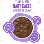 Weruva B.F.Omg - Best Feline Friend Oh My Gravy!, Tuna & Beef Baby Cakes With Tuna & Beef In Gravy Cat Food, 3Oz Pouch (Pack Of 12), Purple (0152) Weruva B.F.Omg - Best Feline Friend Oh My Gravy!, Tuna & Beef Baby Cakes With Tuna & Beef In Gravy Cat Food, 3Oz Pouch (Pack Of 12), Purple (0152)