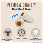 Cadet Junior Stuffed Shin Bones - Highly Digestible, High Protein, Long-Lasting Dog Chew Bone For Aggressive Chewers, Supports Dental Health, - Peanut Butter Flavor, Mini (2 Count) Cadet Junior Stuffed Shin Bones - Highly Digestible, High Protein, Long-Lasting Dog Chew Bone For Aggressive Chewers, Supports Dental Health, - Peanut Butter Flavor, Mini (2 Count)