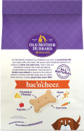 Old Mother Hubbard By Wellness Classic Bac'N'Cheez Natural Dog Treats, Crunchy Oven-Baked Biscuits, Ideal For Training, Large Size, 3 Pound (Pack Of 1)