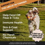 Pet Honesty Flea And Tick Prevention For Dogs Supplement - Natural Flea And Tick Chews For Dogs, Oral Flea Pills, No Harsh Chemicals, Natural Way To Enjoy The Outdoors - Bacon (90 Count) Pet Honesty Flea And Tick Prevention For Dogs Supplement - Natural Flea And Tick Chews For Dogs, Oral Flea Pills, No Harsh Chemicals, Natural Way To Enjoy The Outdoors - Bacon (90 Count)