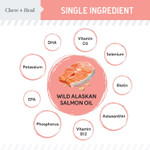 Pure Wild Alaskan Salmon Oil For Dogs - 32 Oz. - Pump Cap Bottle - Contains Omega-3 And 6, Vitamin D, Epa, And Dha For Healthy Skin And Coat - Toxin Free