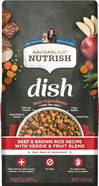 Rachael Ray Nutrish Dish Premium Natural Dry Dog Food With Added Vitamins, Minerals & Taurine, Beef & Brown Rice Recipe With Veggies, Fruit & Chicken, 3.75 Pounds
