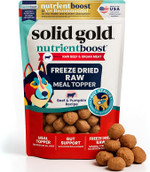 Solid Gold Freeze-Dried Raw Dog Food Topper – Real Beef, Pumpkin & Superfoods (1.5 oz)