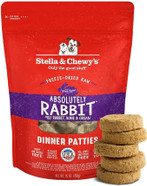 Stella & Chewy'S Freeze Dried Raw Dinner Patties  Grain Free Dog Food, Protein Rich Absolutely Rabbit Recipe  25 Oz Bag