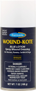Farnam Wound-Kote Blue Lotion Spray Horse Wound Care For Use On Horses And Dogs, Antiseptic Properties, For Minor Wounds, Cuts And Sores, 7 Oz