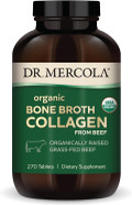 Dr. Mercola Organic Bone Broth Collagen, 90 Servings (270 Tablets), Organically Raised Grass-Fed Beef, Dietary Supplement, Supports Bone And Joint Comfort, Usda Organic, Non-Gmo Dr. Mercola Organic Bone Broth Collagen, 90 Servings (270 Tablets), Organically Raised Grass-Fed Beef, Dietary Supplement, Supports Bone And Joint Comfort, Usda Organic, Non-Gmo