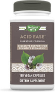 Nature'S Way Acid-Ease Digestion Formula, Digestive Support Supplement For Sensitive Stomachs*, 180 Vegan Capsules