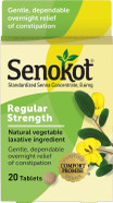 Senokot Regular Strength, Natural Vegetable Laxative Ingredient Senna For Gentle Dependable Overnight Relief Of Occasional Constipation, 20 Tablets Senokot Regular Strength, Natural Vegetable Laxative Ingredient Senna For Gentle Dependable Overnight Relief Of Occasional Constipation, 20 Tablets