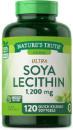 Nature'S Truth Ultra Soy Lecithin Capsules 1200 Mg | 120 Softgels | Non-Gmo, Gluten Free Supplement