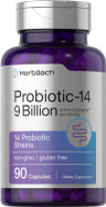 Horbã£Â¤Ach Probiotics For Women & Men | 9 Billion Cfu | 90 Capsules | 14 Strains | Non-Gmo & Gluten Free