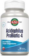 Kal Acidophilus Probiotic-4, 500 Million Cfus, Four Probiotic Strains, Probiotics For Women And Men, Freeze Dried, L. Acidophilus, L. Bulgaricus, S. Thermophilus, B. Bifidum, 100 Servings, 100 Vegcaps Kal Acidophilus Probiotic-4, 500 Million Cfus, Four Probiotic Strains, Probiotics For Women And Men, Freeze Dried, L. Acidophilus, L. Bulgaricus, S. Thermophilus, B. Bifidum, 100 Servings, 100 Vegcaps