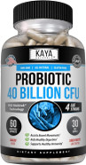 Kaya Naturals Probiotic 40 Billion Cfu | Probiotics For Women, Probiotics For Men And Adults, Natural | Gut Health & Immune Support Supplement | Provides Digestive Support | 60 Vegetable Capsules Kaya Naturals Probiotic 40 Billion Cfu | Probiotics For Women, Probiotics For Men And Adults, Natural | Gut Health & Immune Support Supplement | Provides Digestive Support | 60 Vegetable Capsules