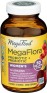 Megafood Megaflora Probiotics For Women + Prebiotics - Probiotic With 14 Strains & 50 Billion Cfus - With Cranberry - Vegan & Non-Gmo - Made Without 9 Food Allergens - 90 Caps (45 Servings) Megafood Megaflora Probiotics For Women + Prebiotics - Probiotic With 14 Strains & 50 Billion Cfus - With Cranberry - Vegan & Non-Gmo - Made Without 9 Food Allergens - 90 Caps (45 Servings)